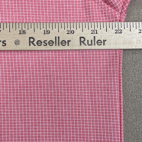 Footjoy Polo Shirt Mens Medium Pink Golfing Rugby Performance Logo Preppy Adult‎ - Picture 5 of 10